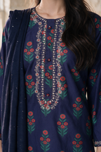 Embroidered Kurta Dupatta Trouser - 2510
