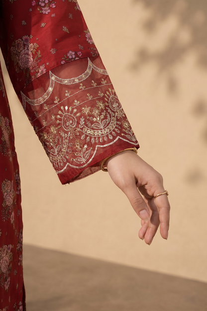 Embroidered Kurta Dupatta Trouser - 2511