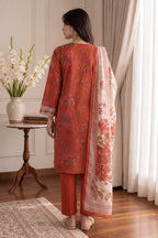 Embroidered Kurta Dupatta Trouser - 2515