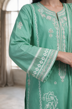 Embroidered Kurta Dupatta Trouser - 2518
