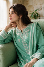 Embroidered Kurta Dupatta Trouser - 2518