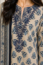 Embroidered Kurta Dupatta Trouser - 2519