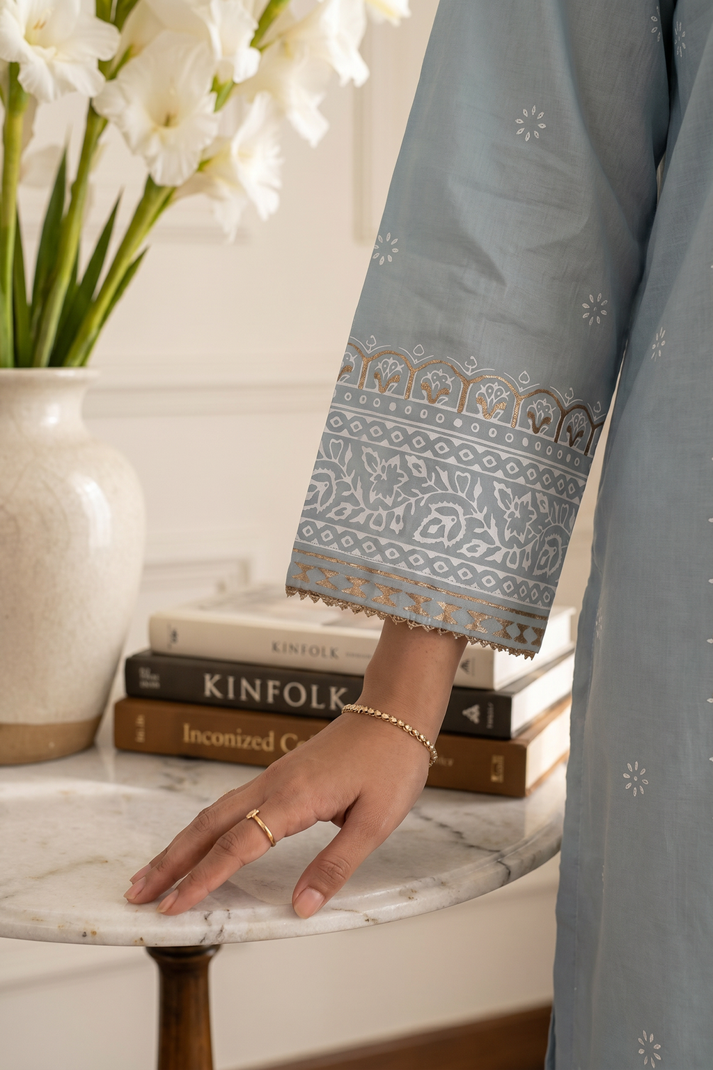 Embroidered Kurta Dupatta Trouser - 2520