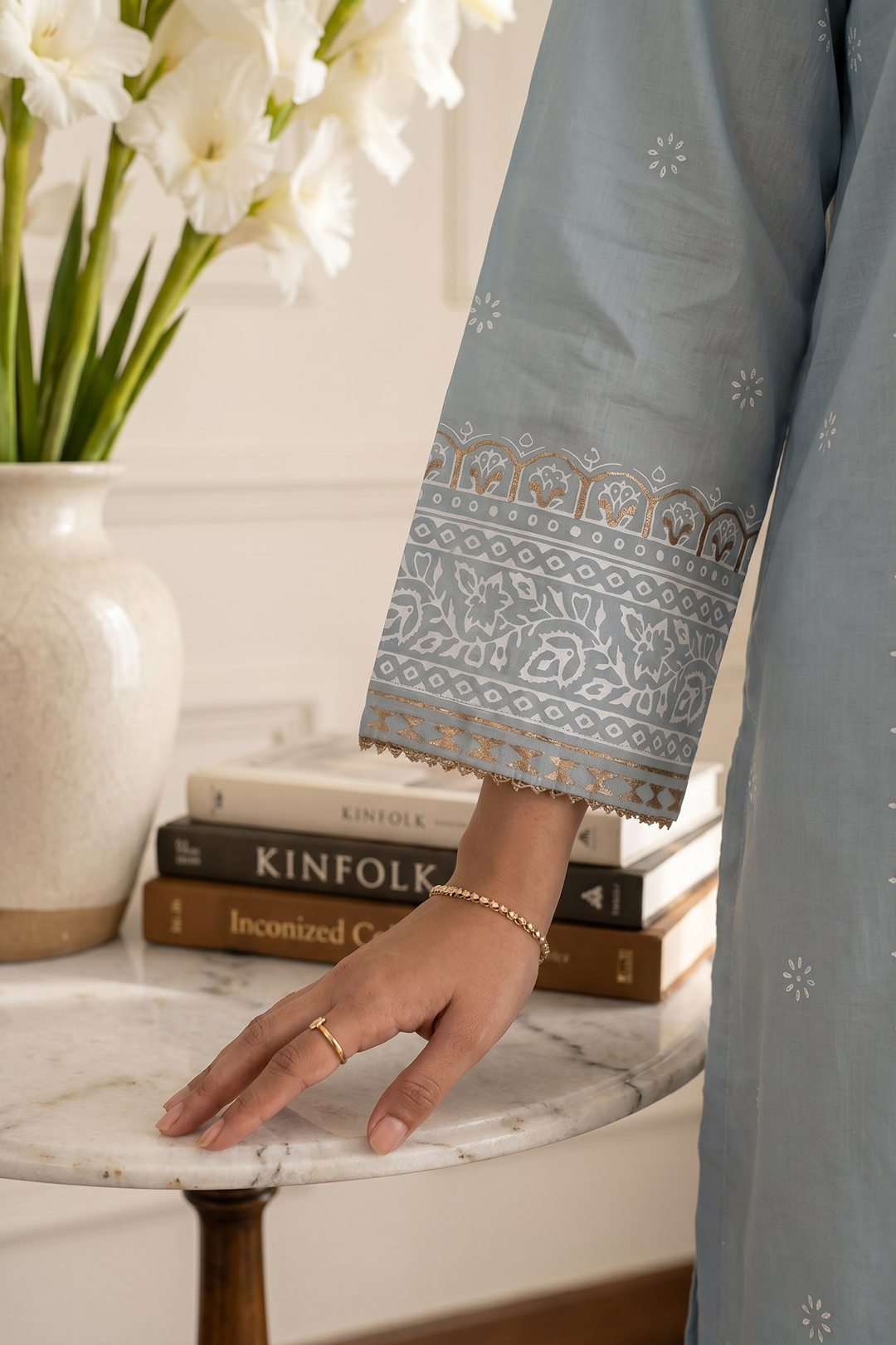 Embroidered Kurta Dupatta Trouser - 2520