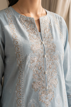 Embroidered Kurta Dupatta Trouser - 2520