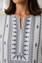 Embroidered Kurta Dupatta Trouser - 2525