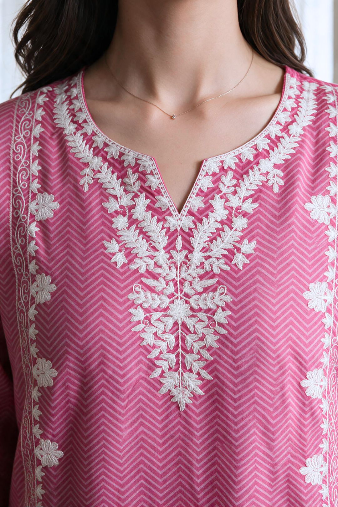 Embroidered Kurta Dupatta Trouser - 2526