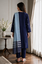 Embroidered Kurta Dupatta Trouser - 2529