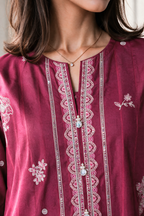 Embroidered Kurta Dupatta Trouser - 2531