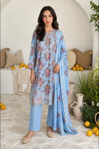Embroidered Kurta Dupatta Trouser - 2535