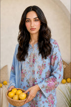 Embroidered Kurta Dupatta Trouser - 2535