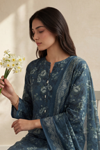 Embroidered Kurta Dupatta Trouser - 2537