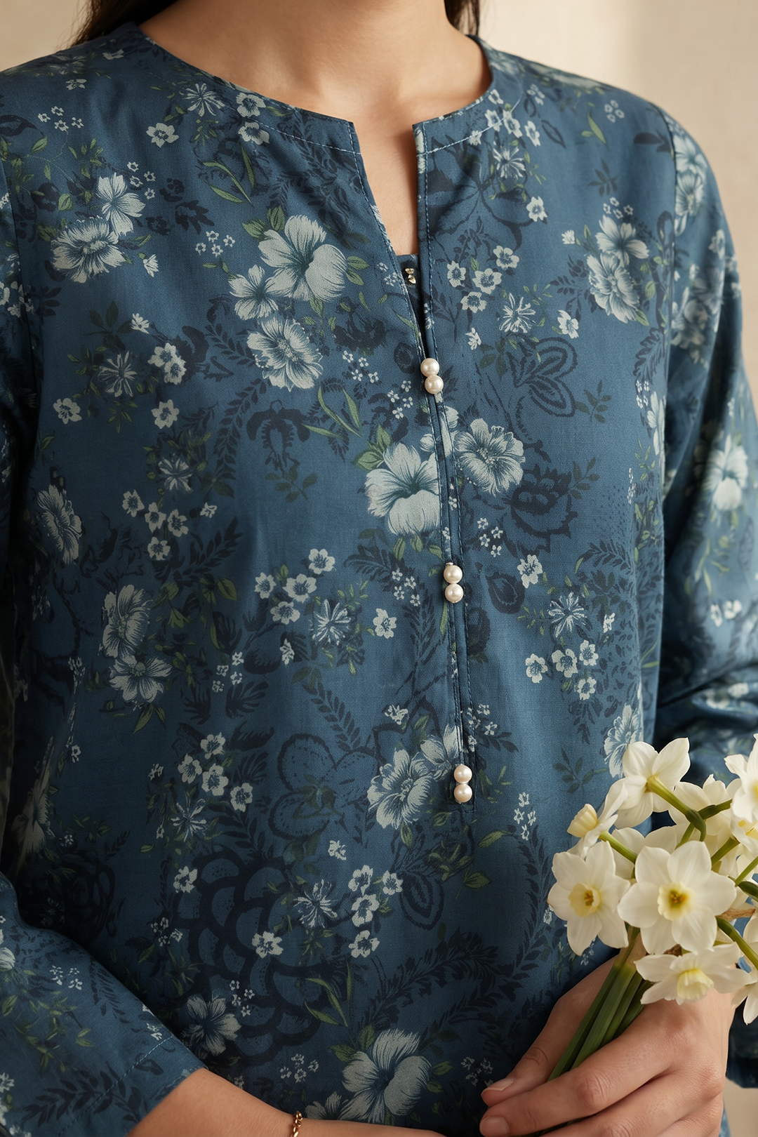 Embroidered Kurta Dupatta Trouser - 2537