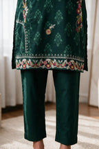 Embroidered Kurta Dupatta Trouser - 2538