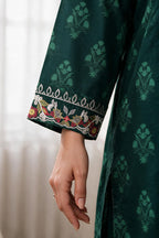 Embroidered Kurta Dupatta Trouser - 2538