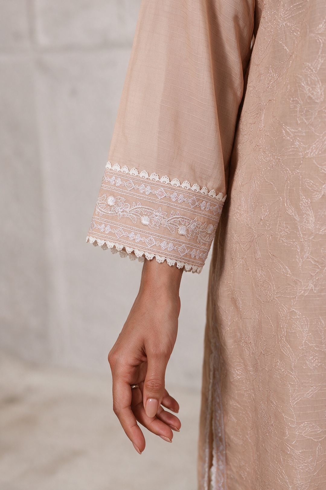 Embroidered Kurta Dupatta Trouser - 2574