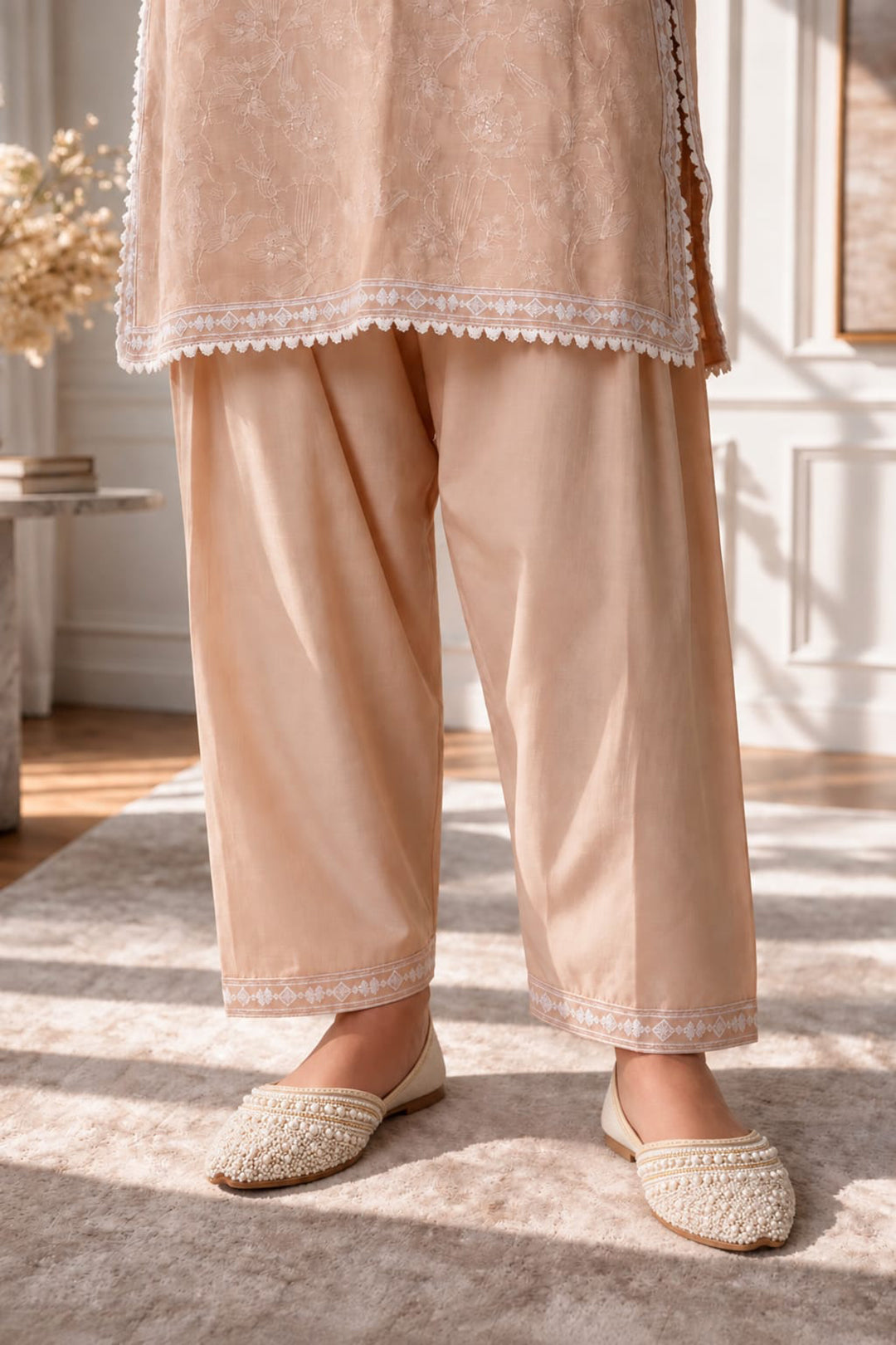 Embroidered Kurta Dupatta Trouser - 2574