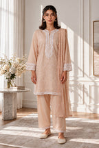 Embroidered Kurta Dupatta Trouser - 2574