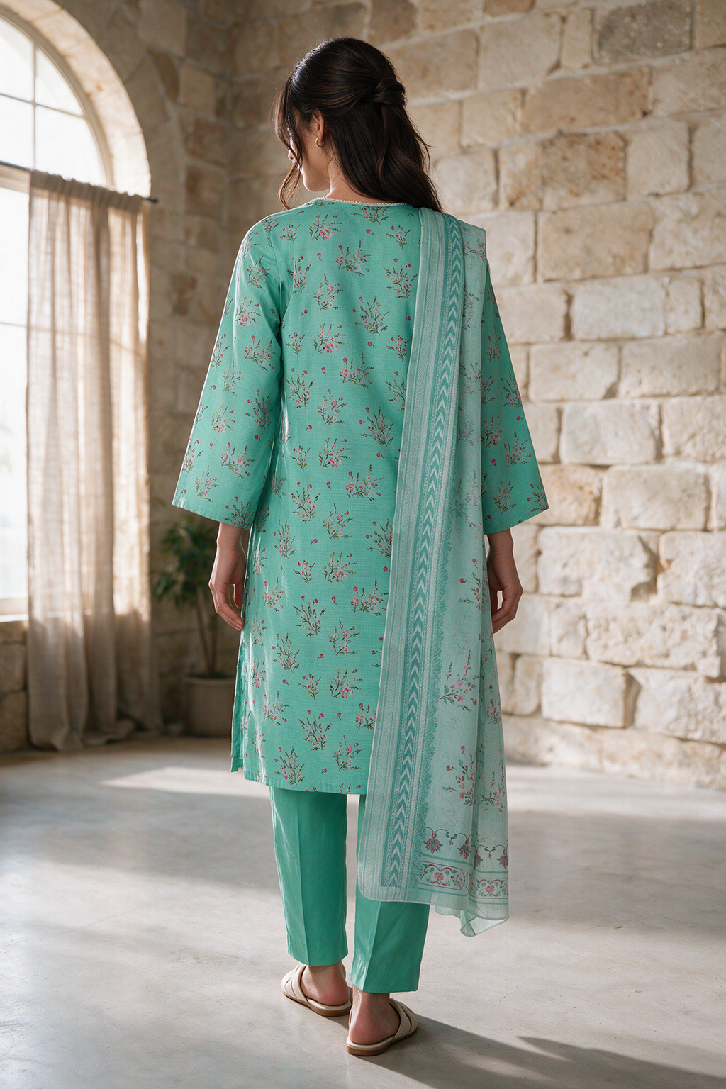 Kurta Dupatta Trouser - 2676