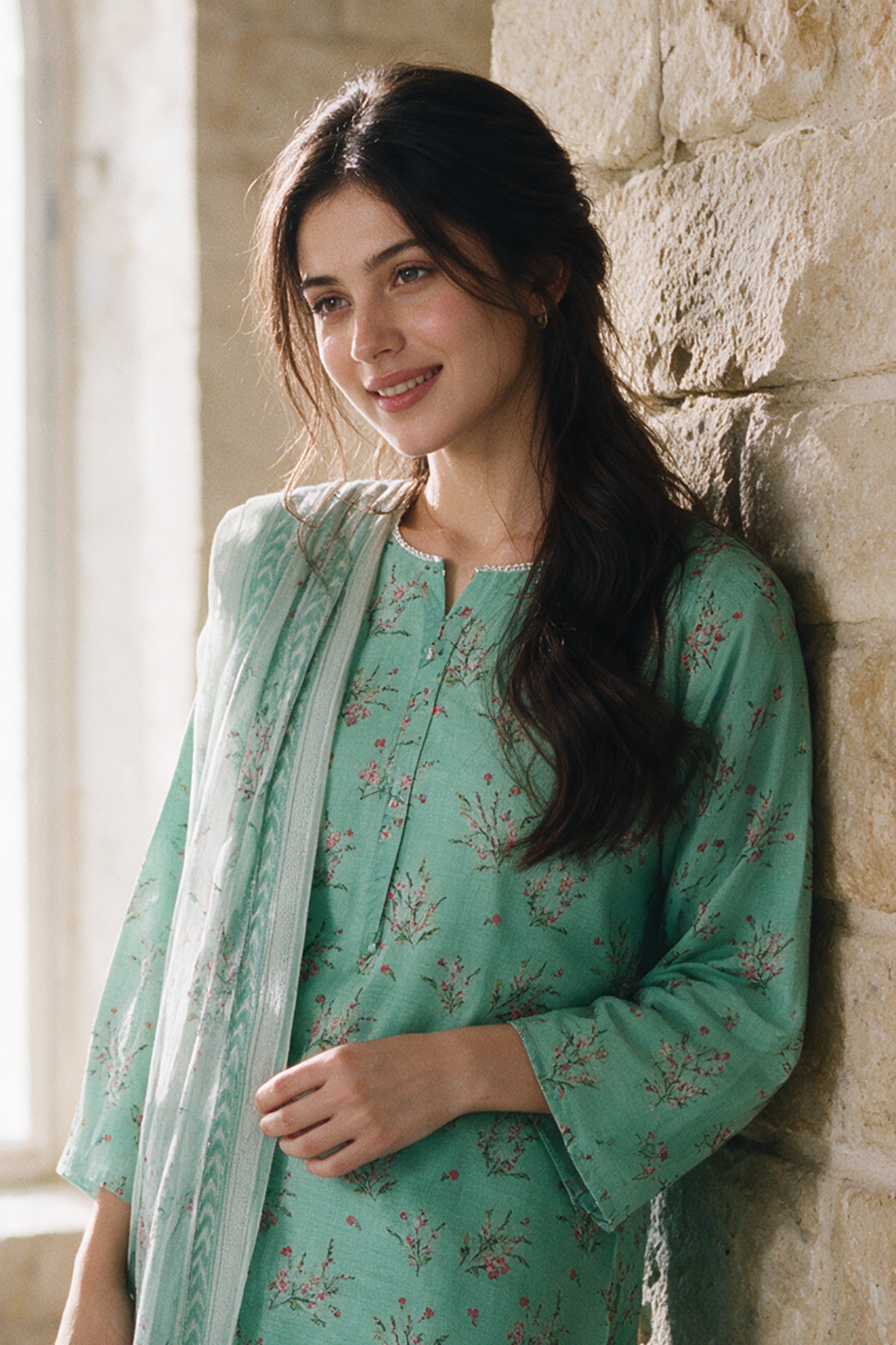 Kurta Dupatta Trouser - 2676
