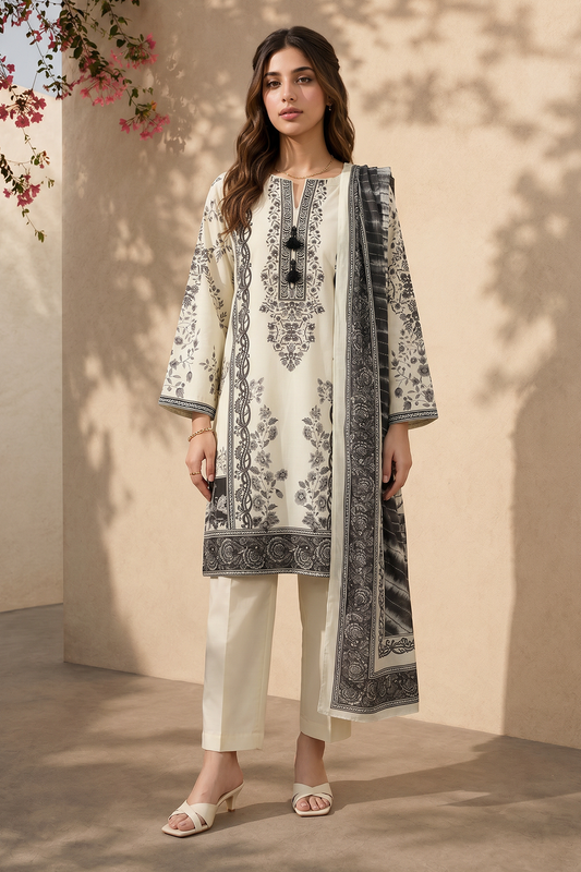Kurta Dupatta Trouser - 2685