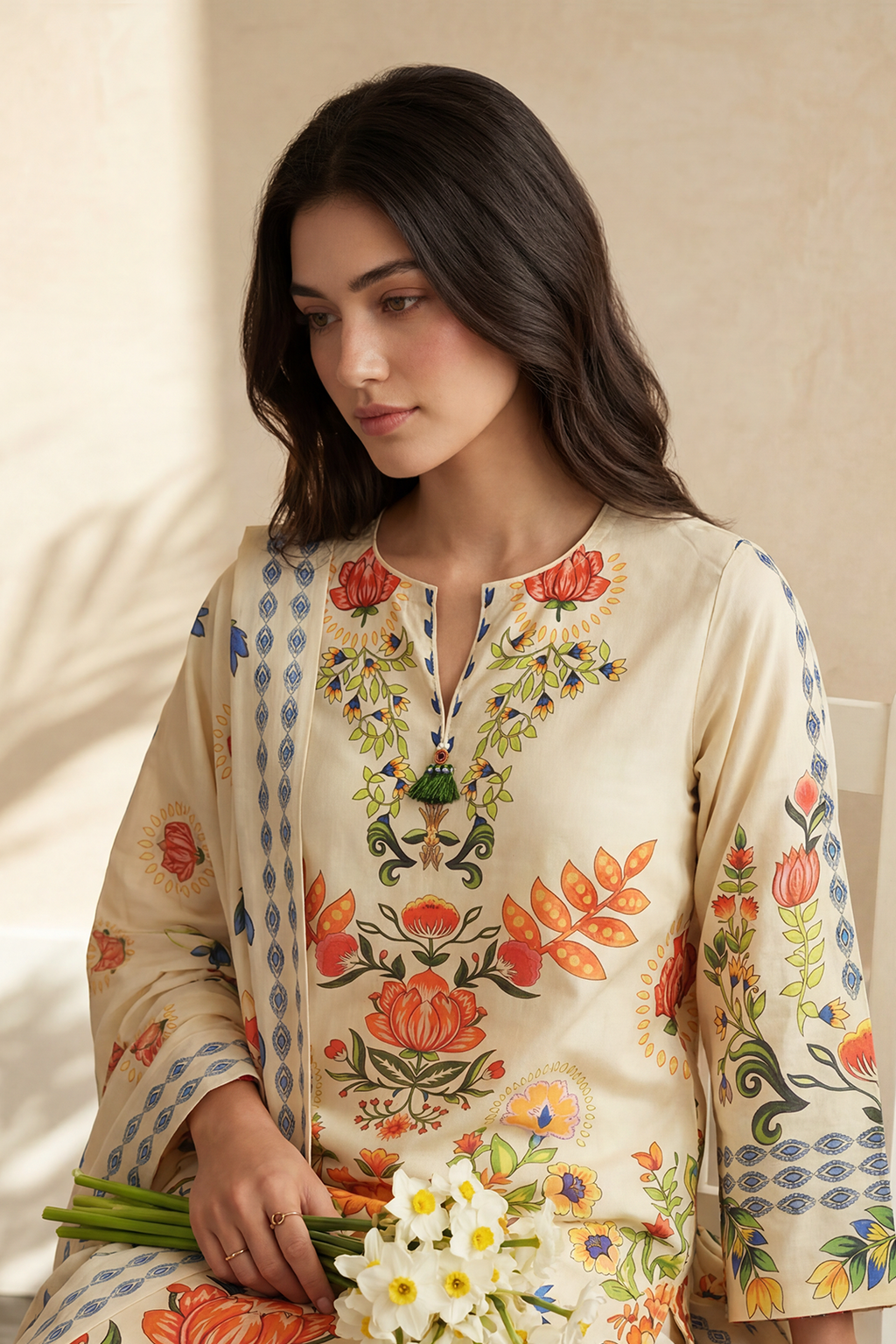 Kurta Dupatta Trouser - 2698