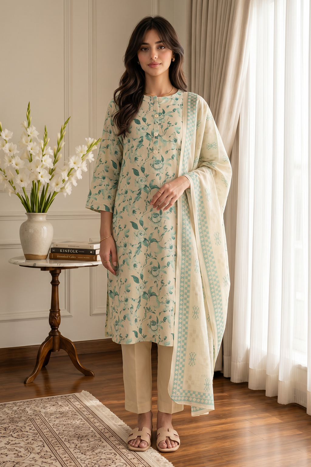 Kurta Dupatta Trouser - 2700