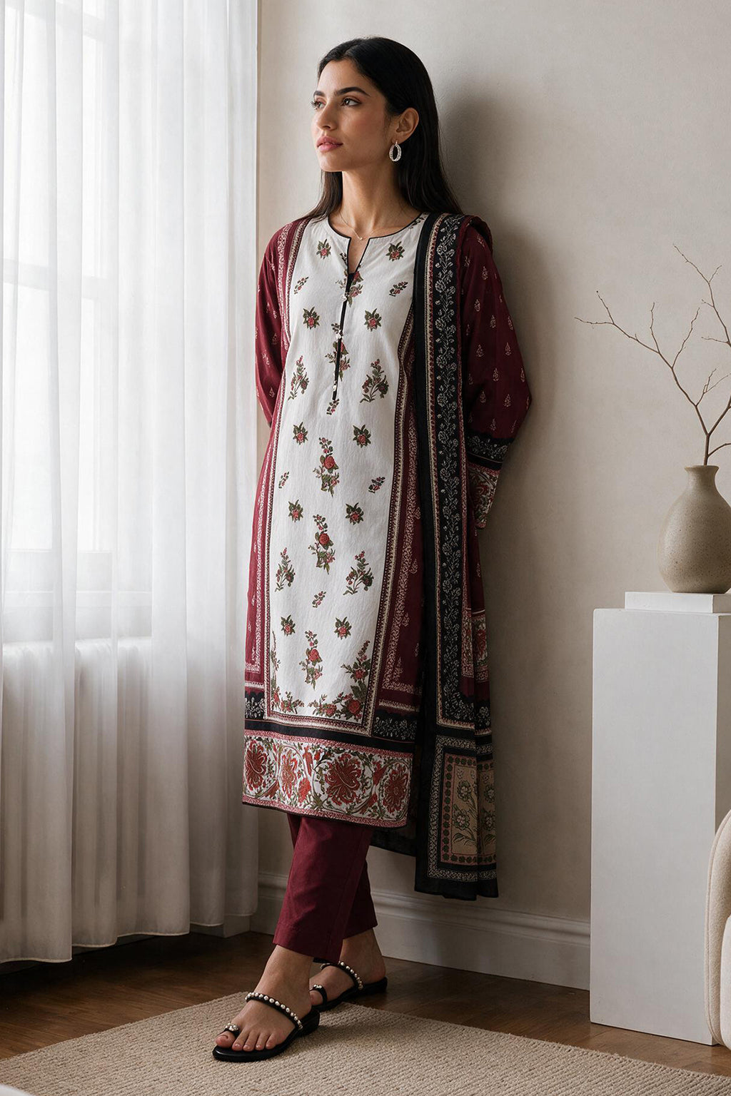Kurta Dupatta Trouser - 2701