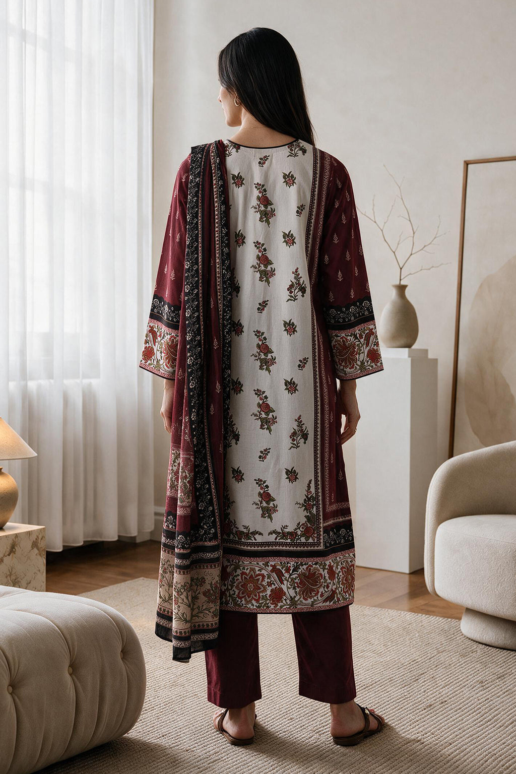 Kurta Dupatta Trouser - 2701