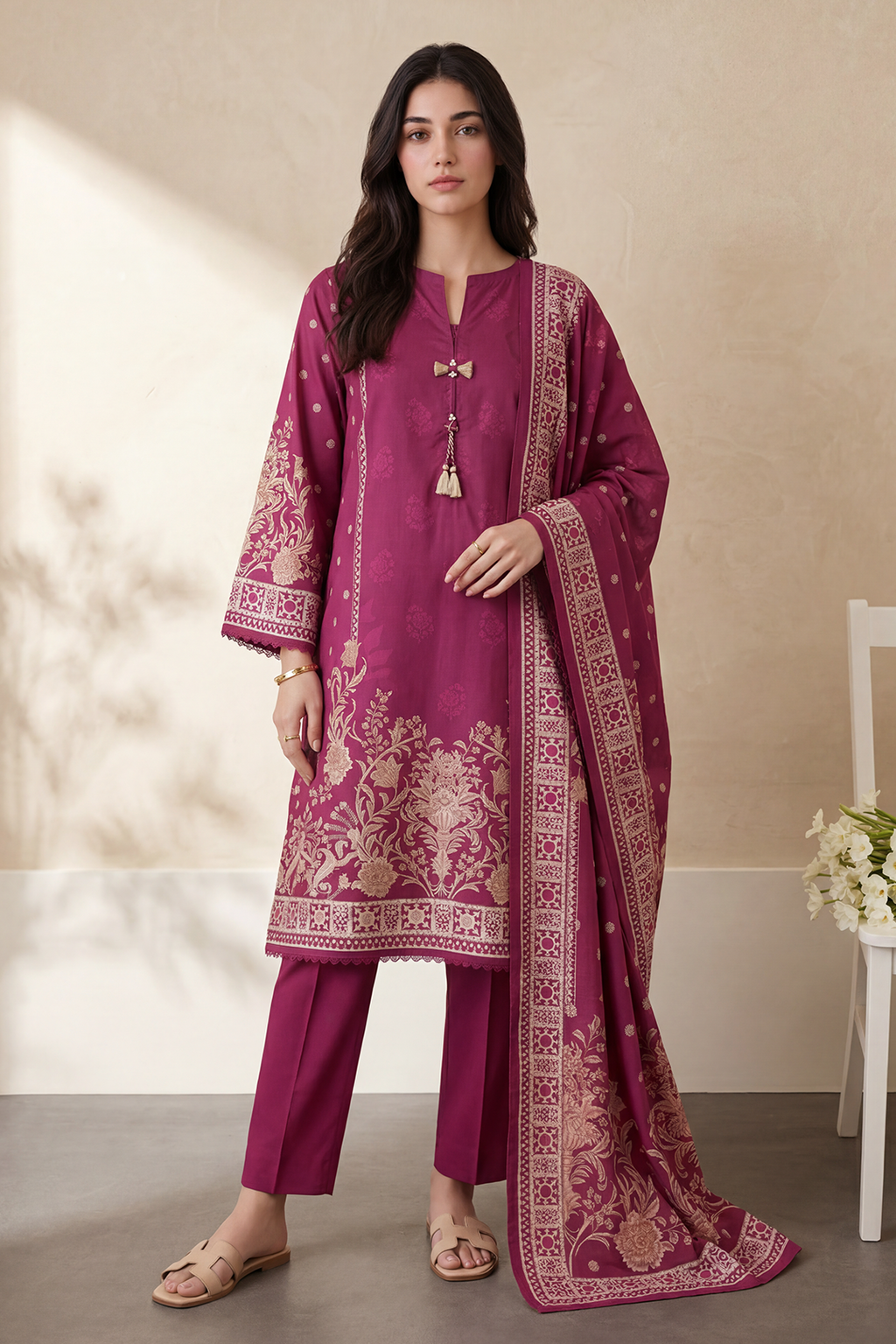 Kurta Dupatta Trouser - 2705