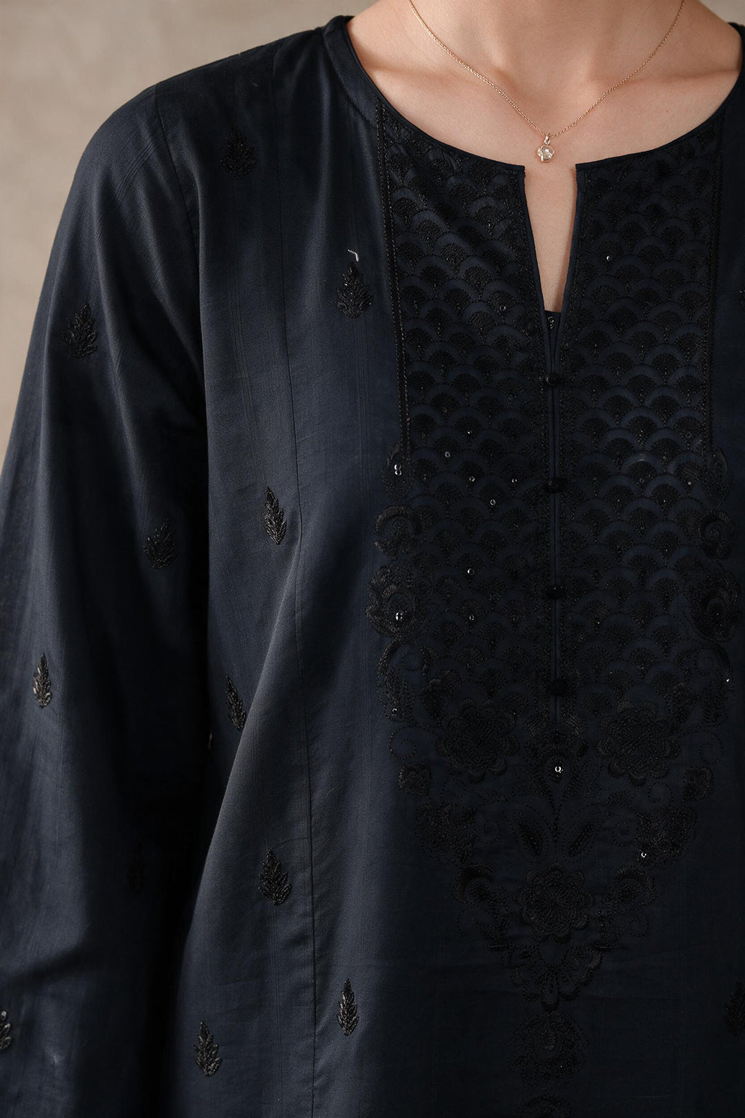 Embroidered Kurta Dupatta Trouser - 2725