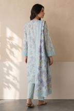 Embroidered Kurta Dupatta Trouser - 2726