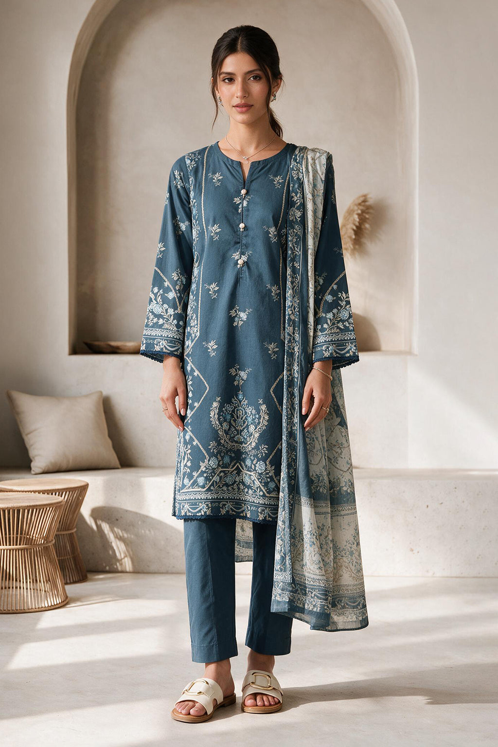 Kurta Dupatta Trouser - 2823