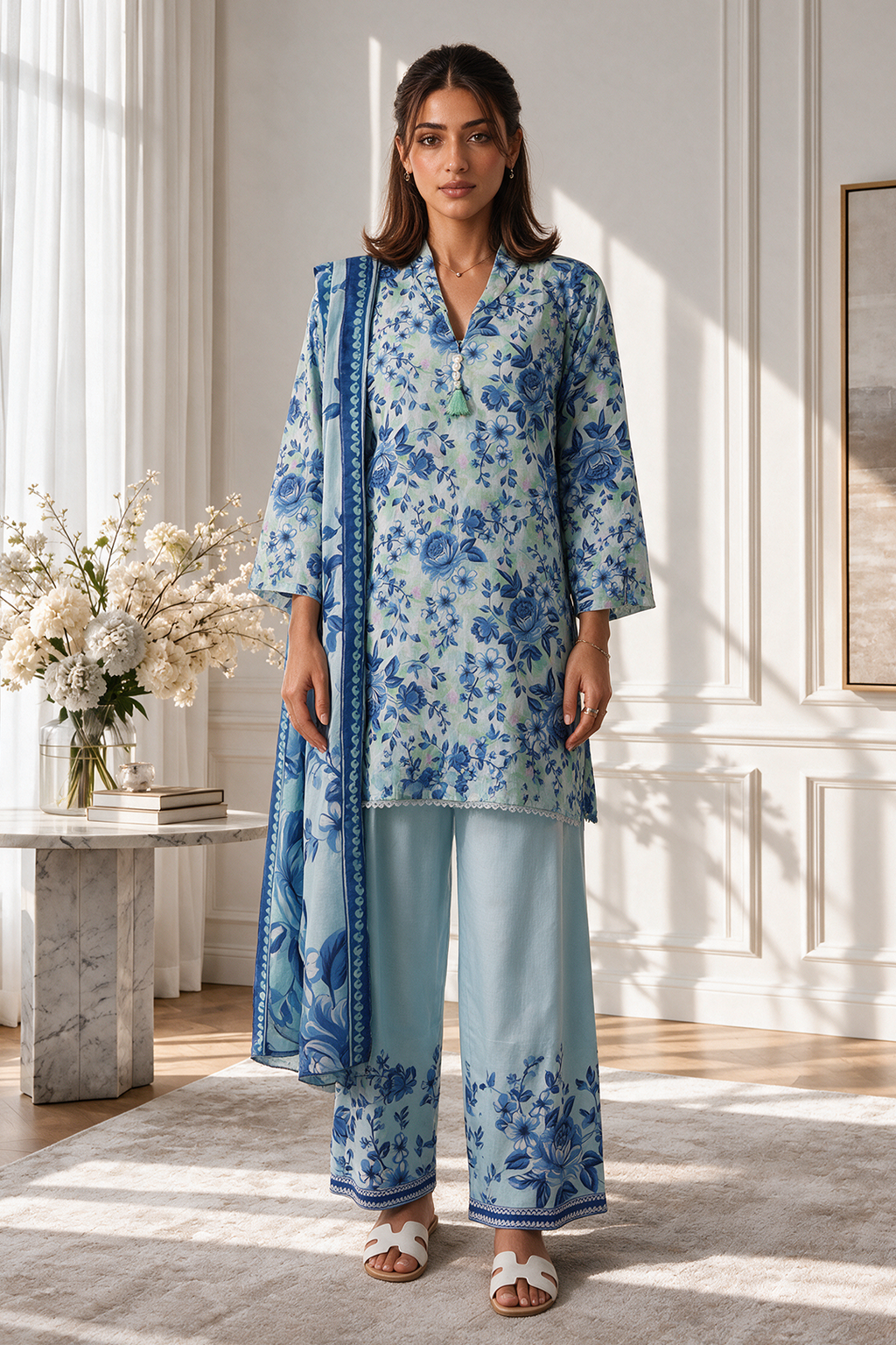 Kurta Dupatta Trouser - 2825
