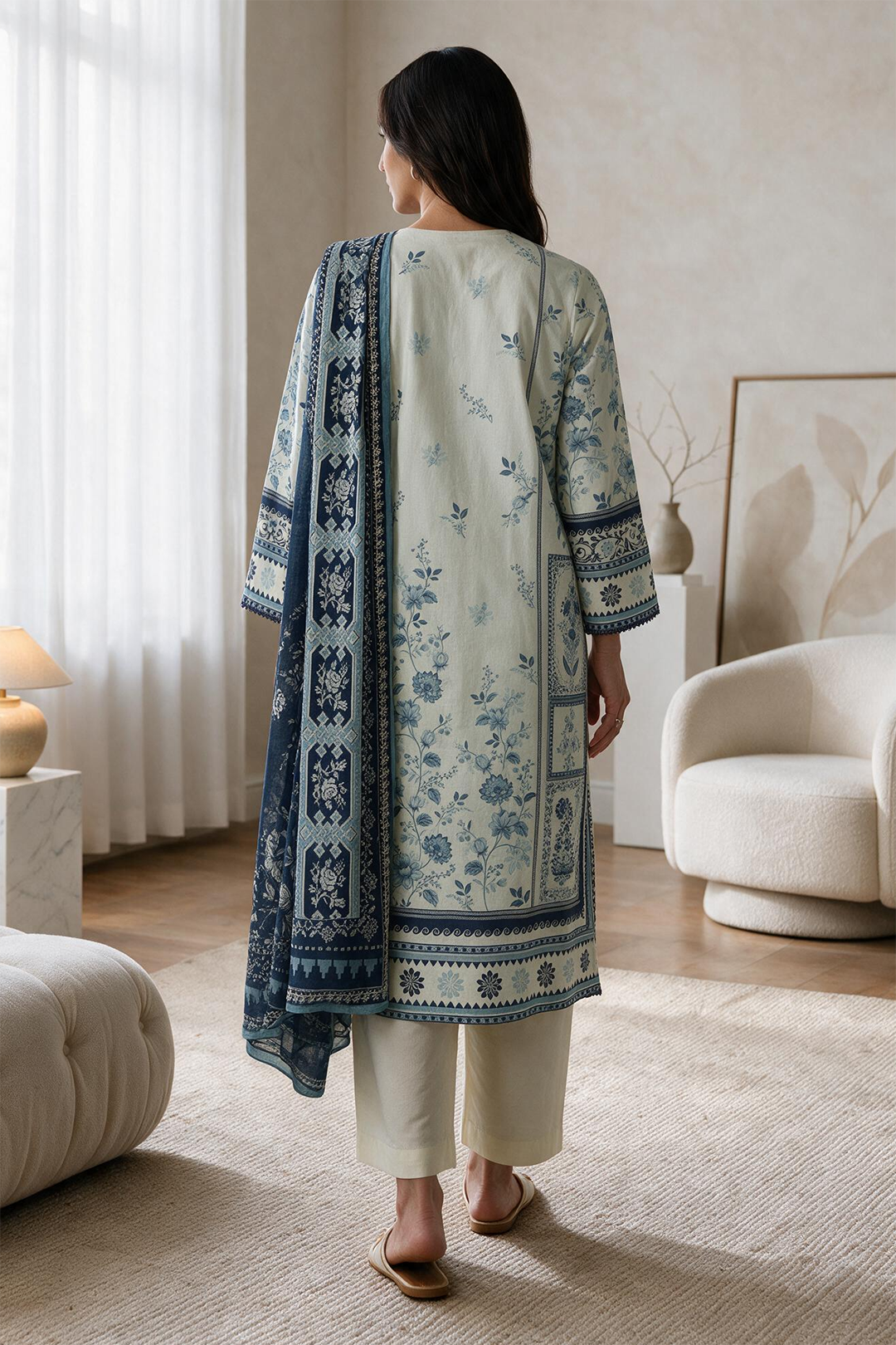 Kurta Dupatta Trouser - 2945