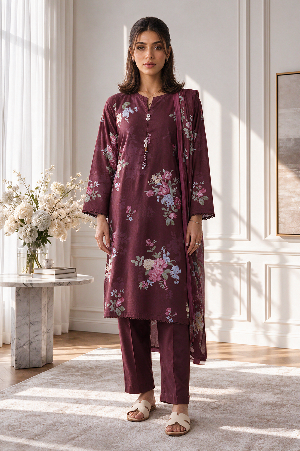 Kurta Dupatta Trouser - 2949