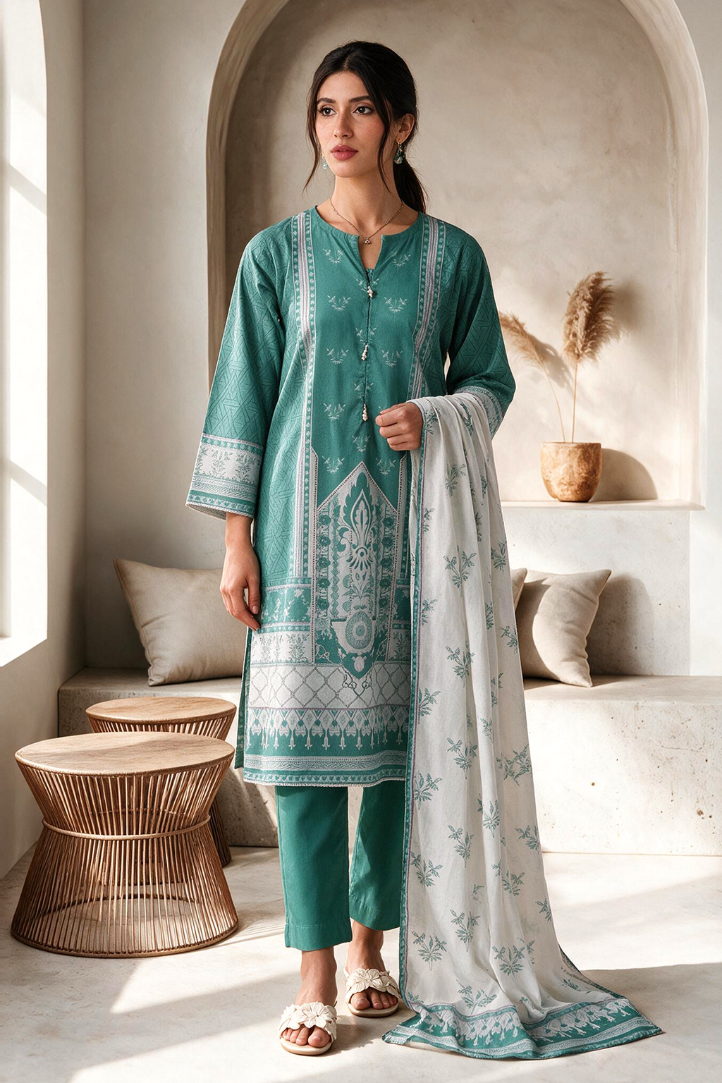 Kurta Dupatta Trouser - 2952