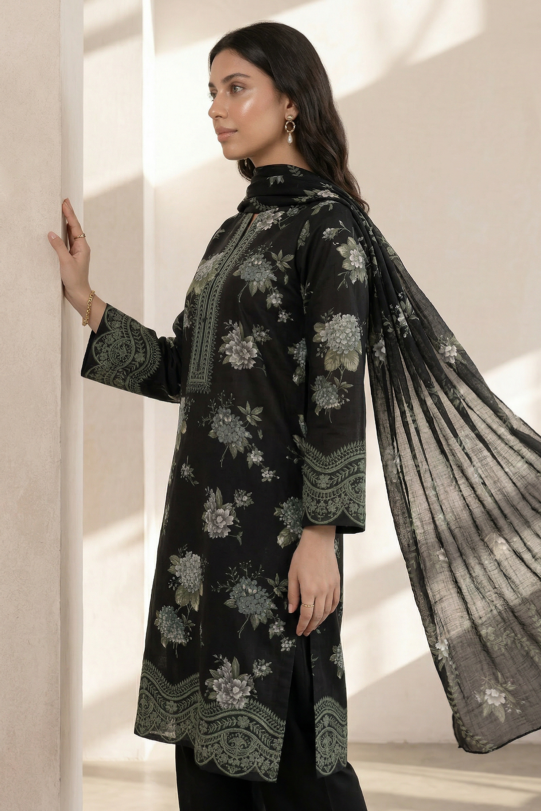Kurta Dupatta Trouser - 2956