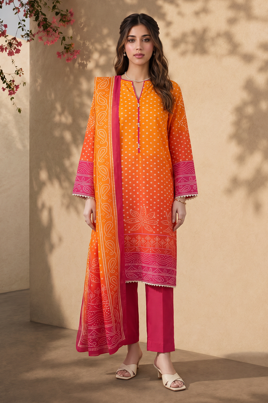 Kurta Dupatta Trouser - 2958