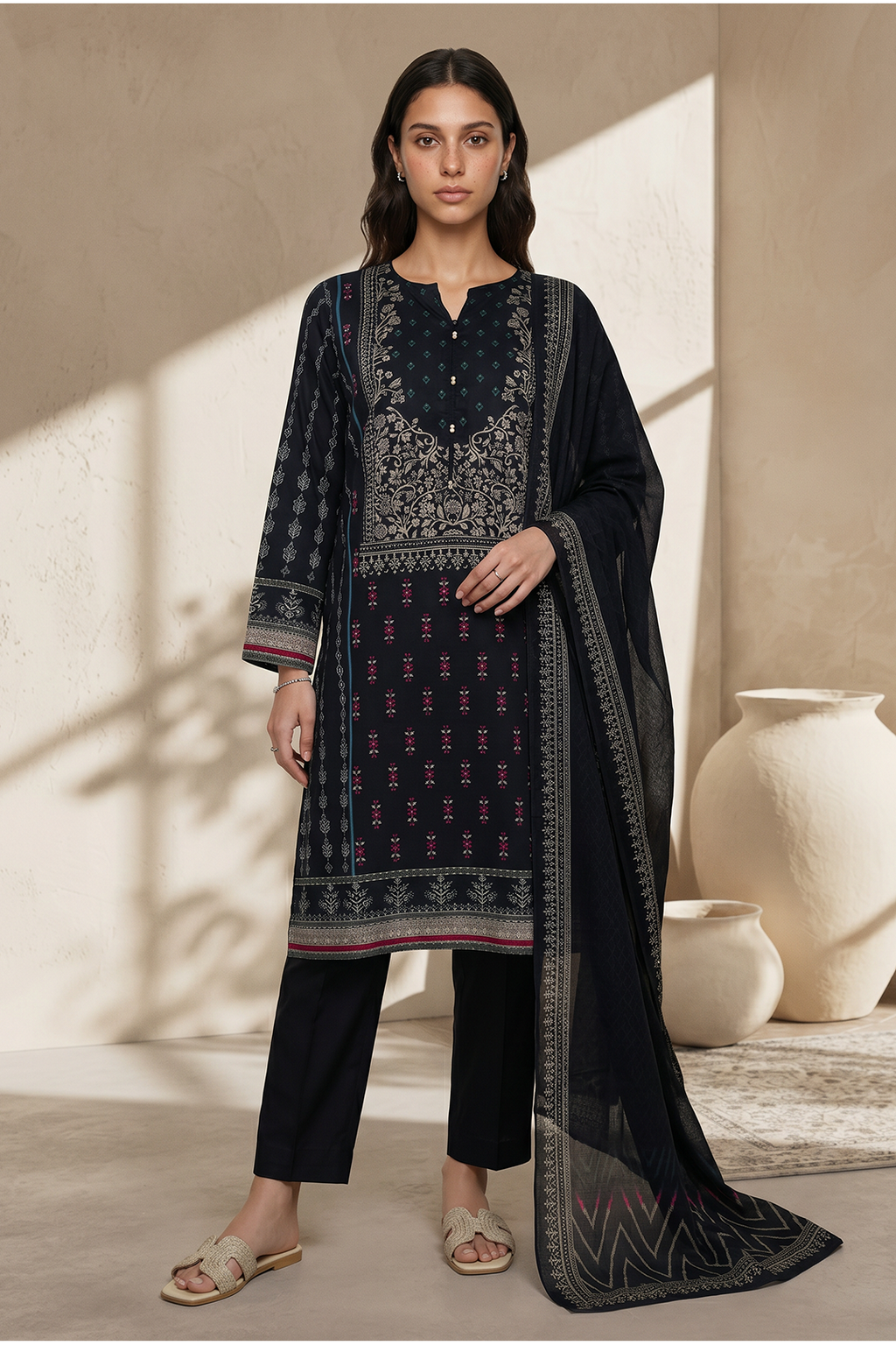 Kurta Dupatta Trouser - 2960