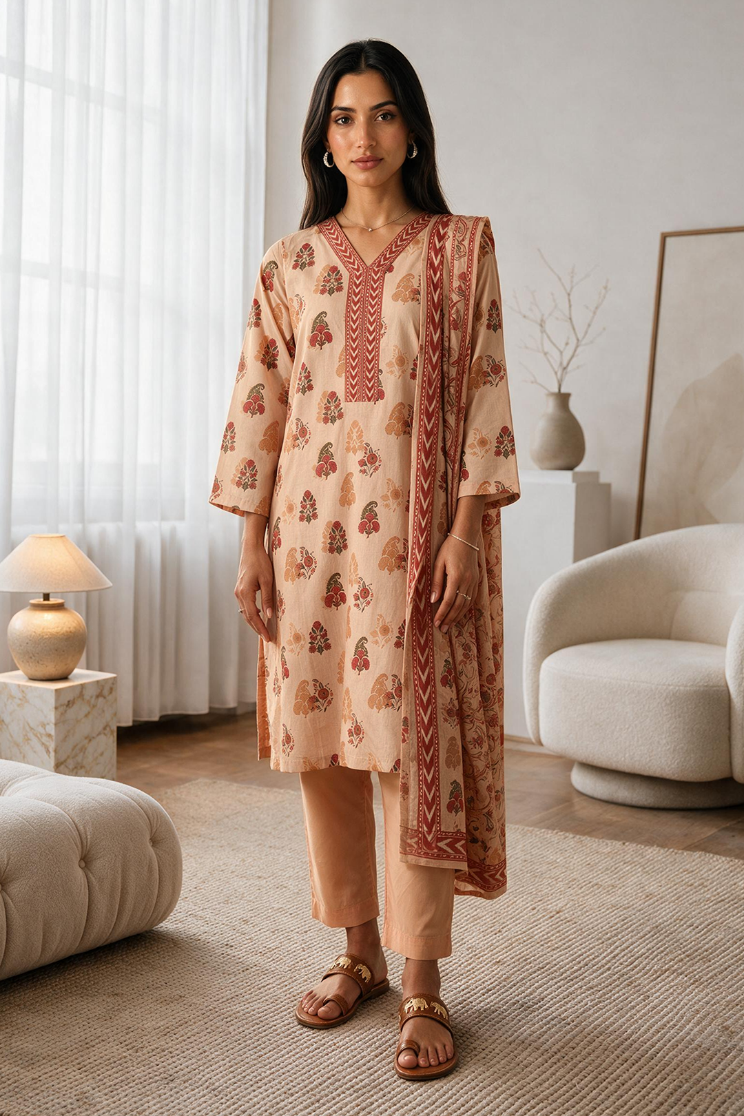 Kurta Dupatta Trouser - 2963