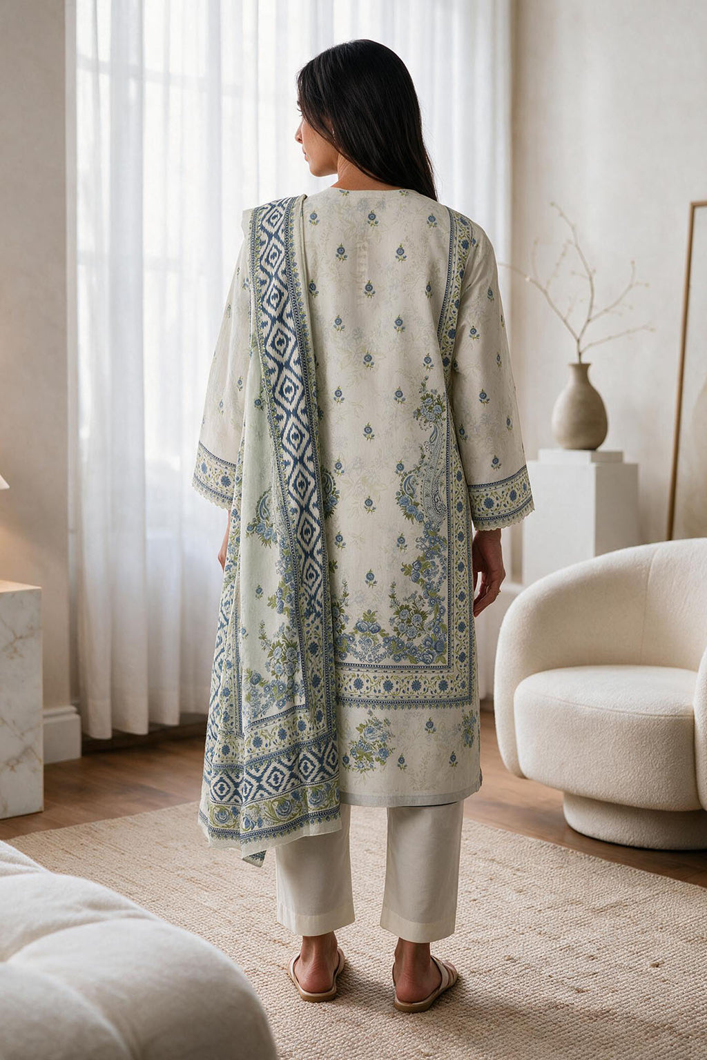 Kurta Dupatta Trouser - 2965