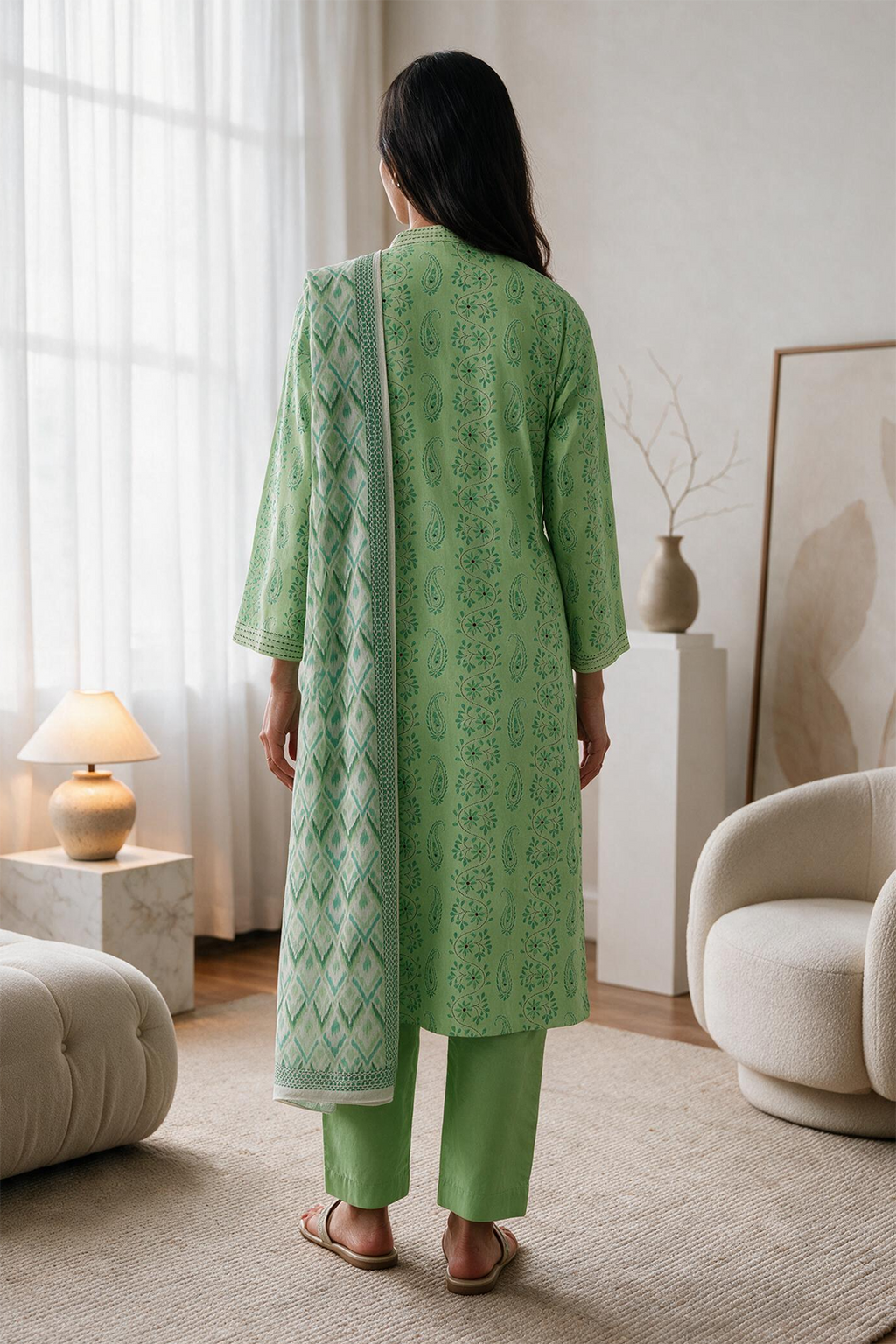 Kurta Dupatta Trouser - 2966
