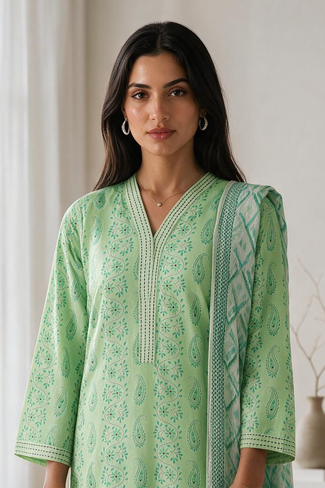 Kurta Dupatta Trouser - 2966