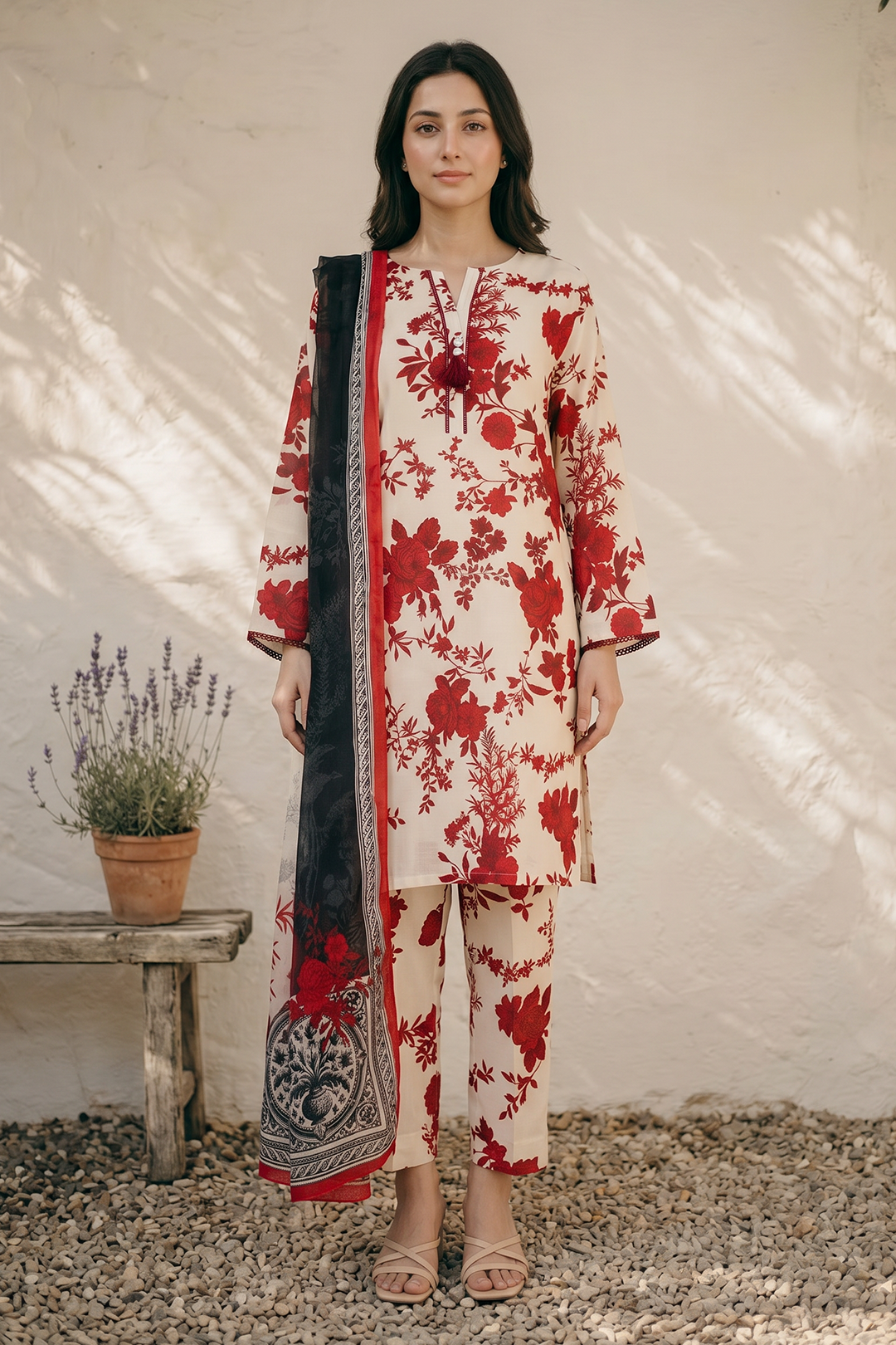Kurta Dupatta Trouser - 2971