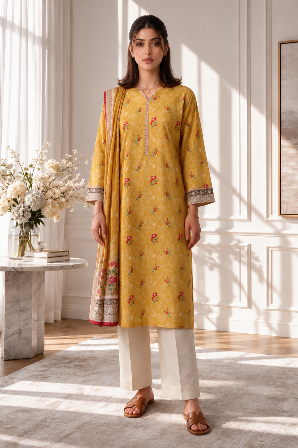 Kurta Dupatta Trouser - 2972