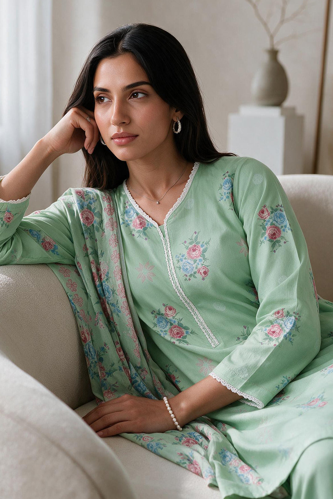 Kurta Dupatta Trouser - 2974