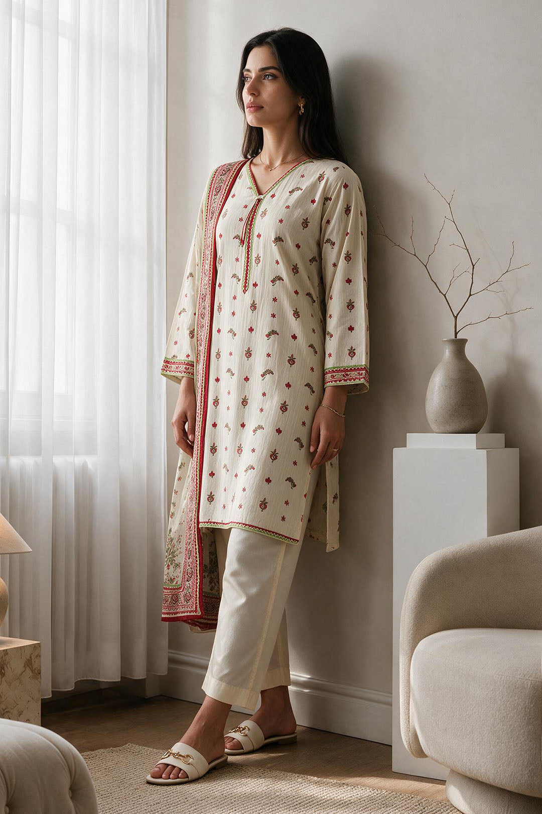 Kurta Dupatta Trouser - 2978