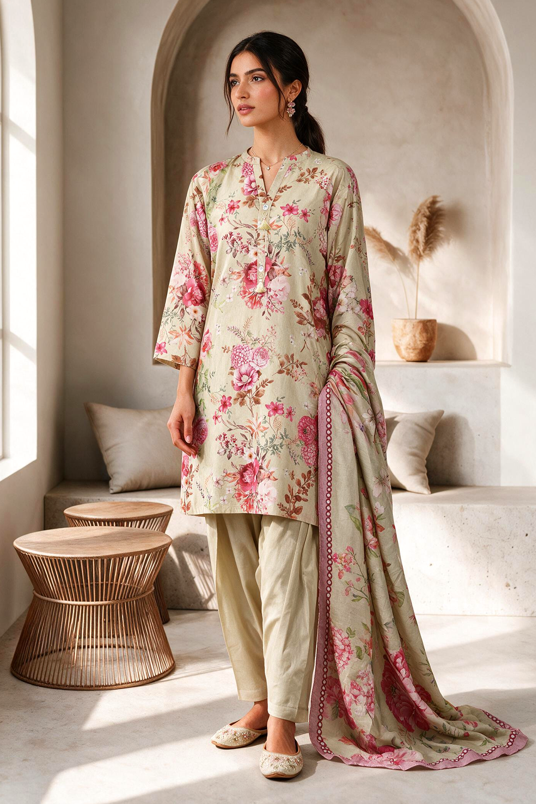Kurta Dupatta Trouser - 2979