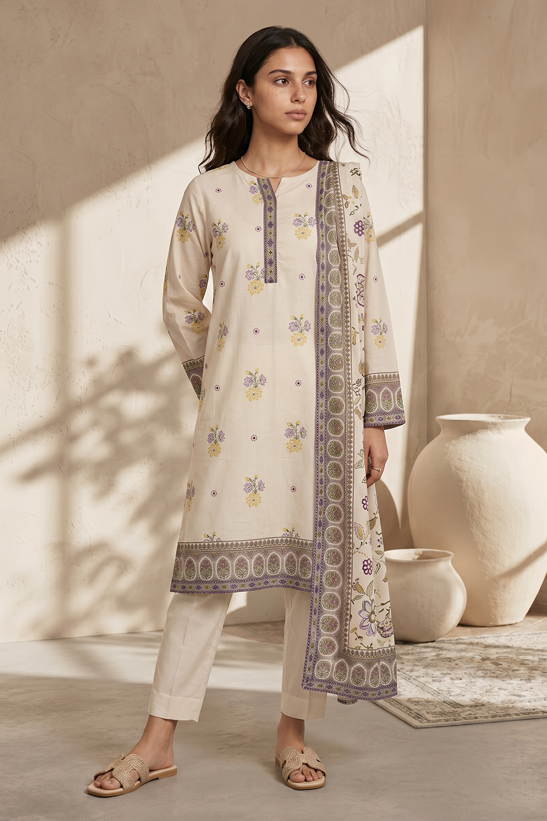 Kurta Dupatta Trouser - 2982